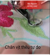 Chân vị thêu tự do