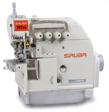 Máy vắt sổ 2 kim 4 chỉ đầu nhỏ Siruba 747KS-514M-3-24