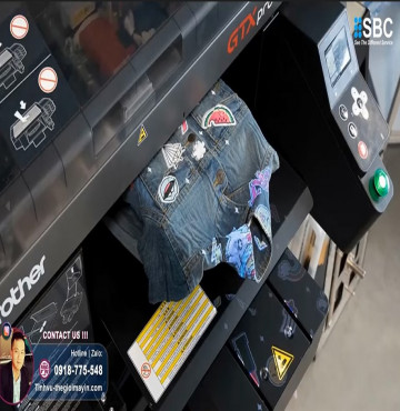 Mở khóa Brother GTXpro tiềm năng in lên vải Jean/Hoodie khóa kéo/Túi và PET chuyển nhiệt