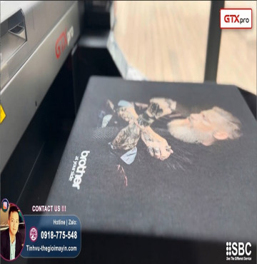 Brother GTXpro: Máy in áo thun 3D cotton tốt nhất cho mô hình in lấy liền và theo yêu cầu