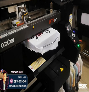 Máy in Brother GTXpro hoàn hảo cho in vải áo Sơ mi và Polo bán thành phẩm