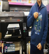 Công nghệ máy in trực tiếp lên áo Hoodie may sẵn từ Brother GTX Pro