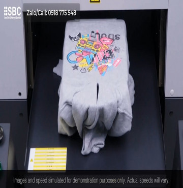 Digital garment printing machine with Brother GTX600 technology