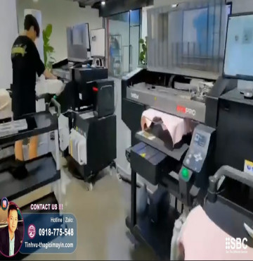 Mô hình in áo thun hiện đại cùng với máy in Brother GTXpro